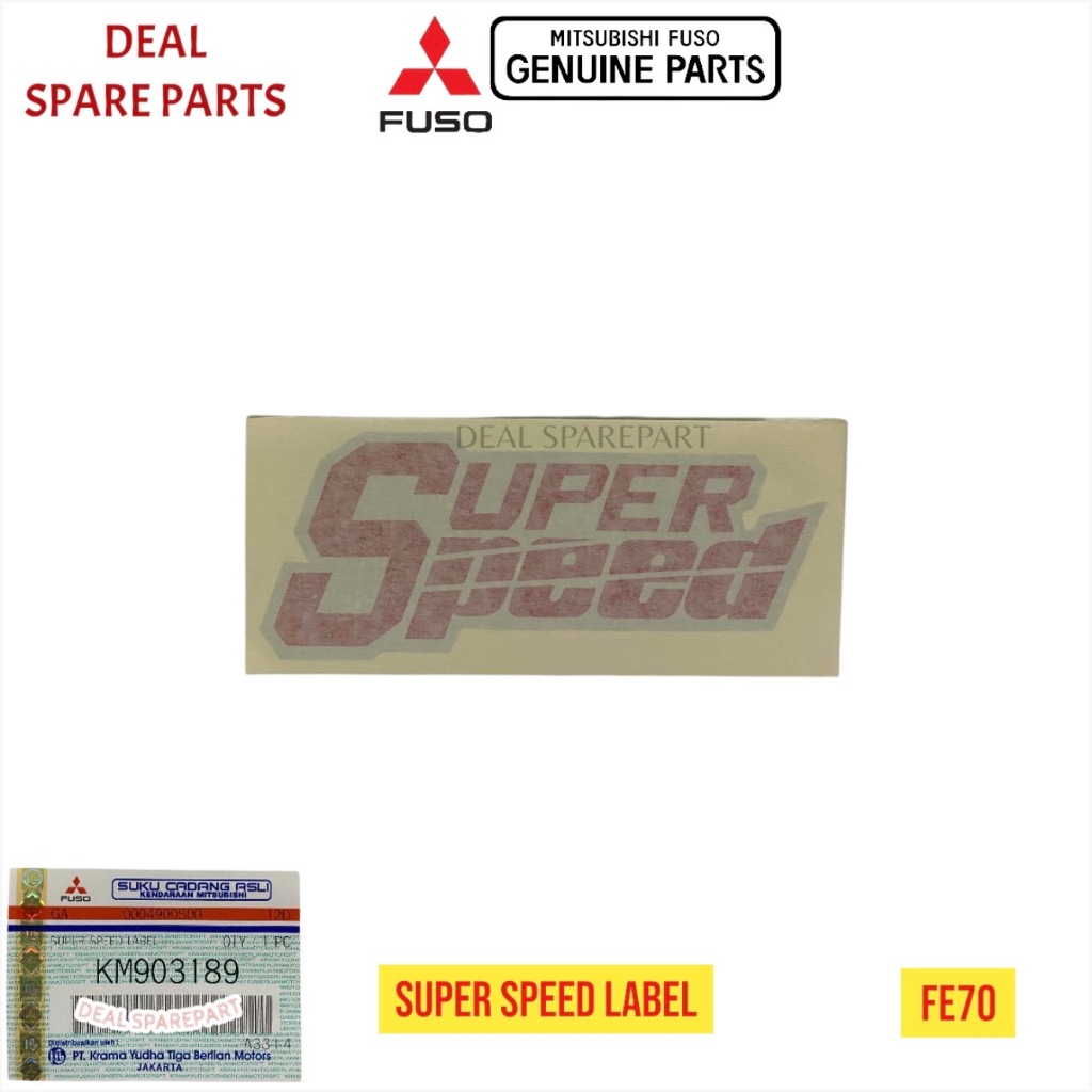 Jual Sticker Stiker Label SUPER SPEED Original Mitsubishi Canter ...