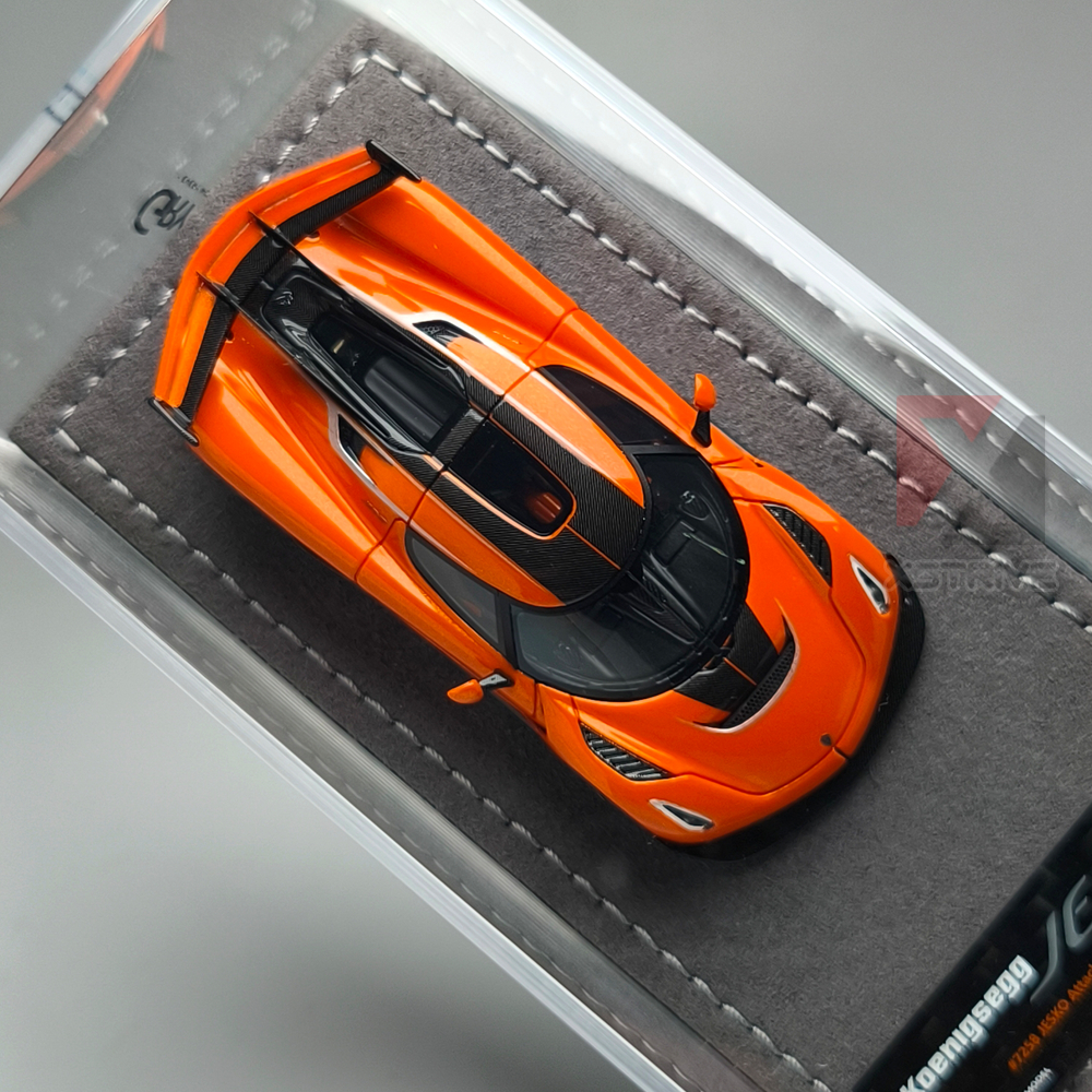 Jual Gryning Model 1:64 Koenigsegg Jesko Attack #7258 Tang Orange/Moon ...