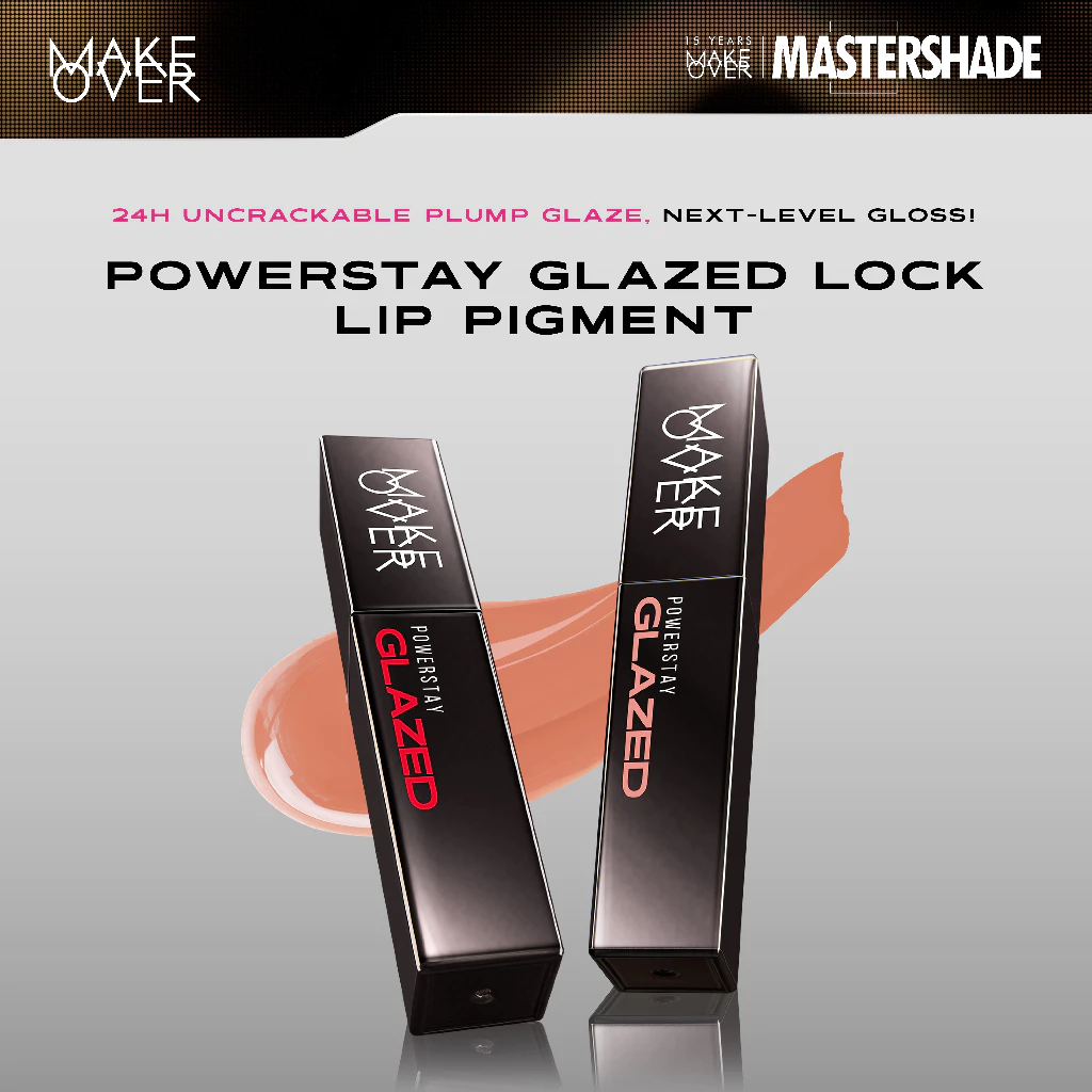 Pratinjau MAKE OVER Powerstay Glazed Lock Lip Pigment Lip Gloss