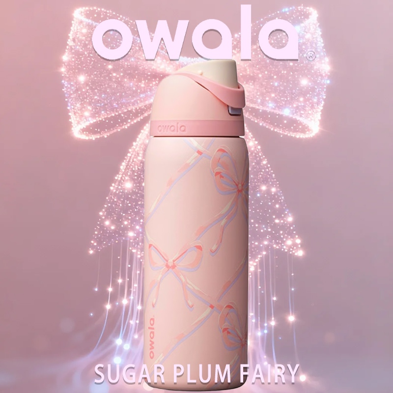 Jual Ready Stock OWALA FreeSip 32oz SUGAR PLUM FAIRY Tumbler Stainless