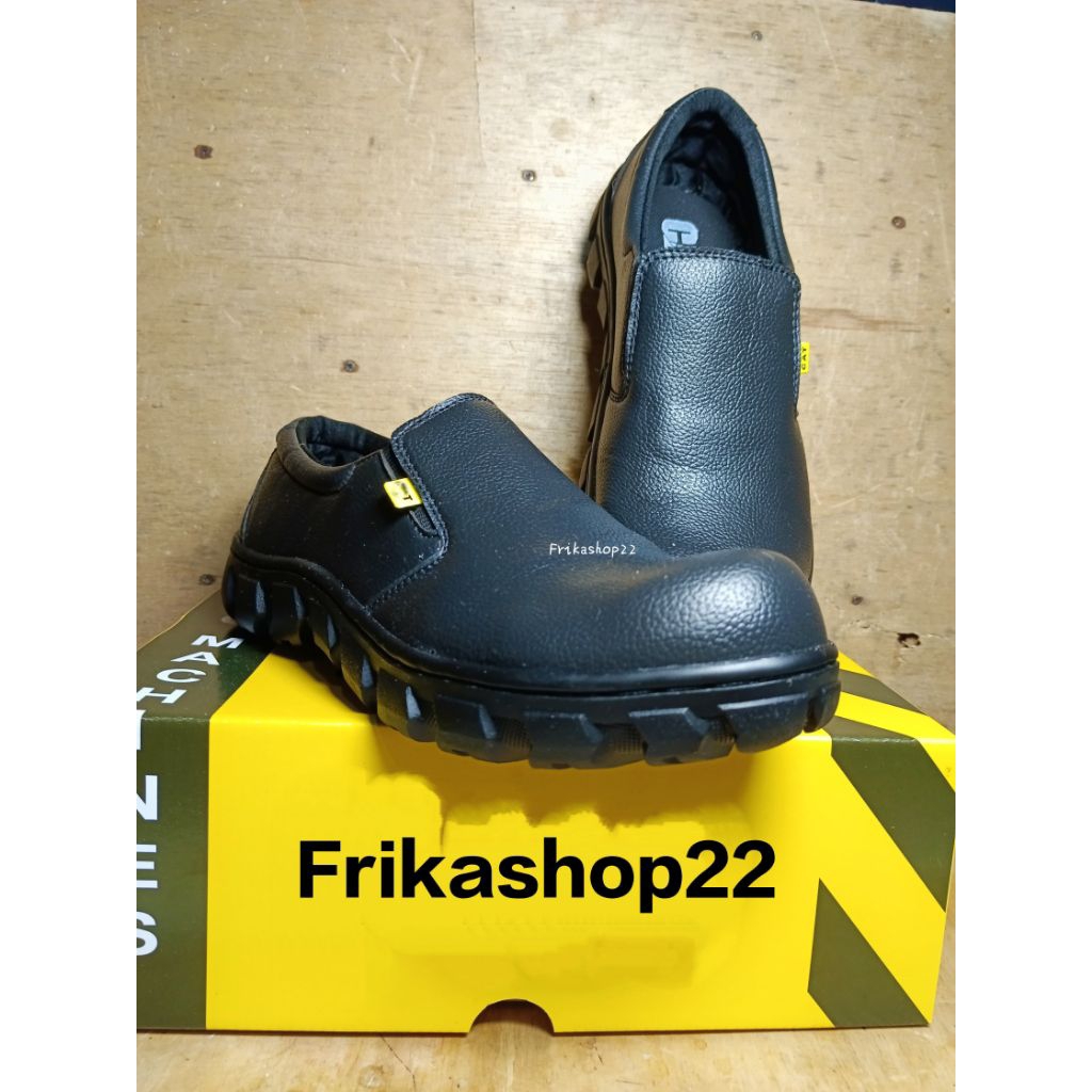 Jual Sepatu safety slip on ujung besi | Shopee Indonesia