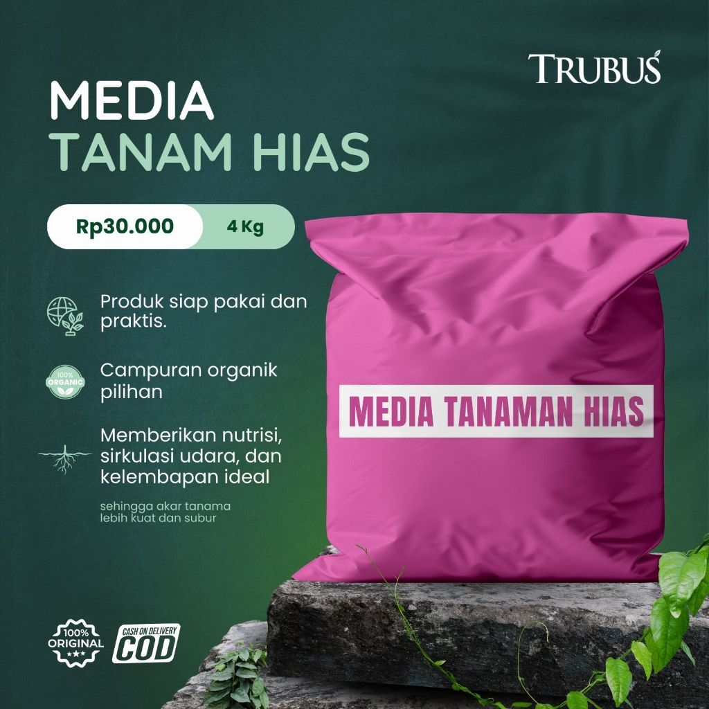 TRUBUS - MEDIA TANAM SIAP PAKAI TANAMAN HIAS