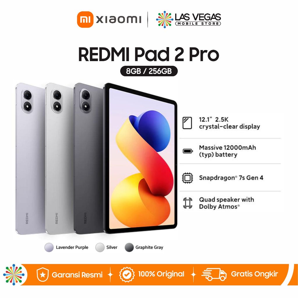 Jual Redmi Pad 2 Pro 8/256GB | 12.1