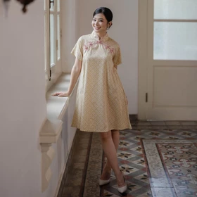 Beatrice Clothing Elina Dress Pakaian Wanita Dress Wanita