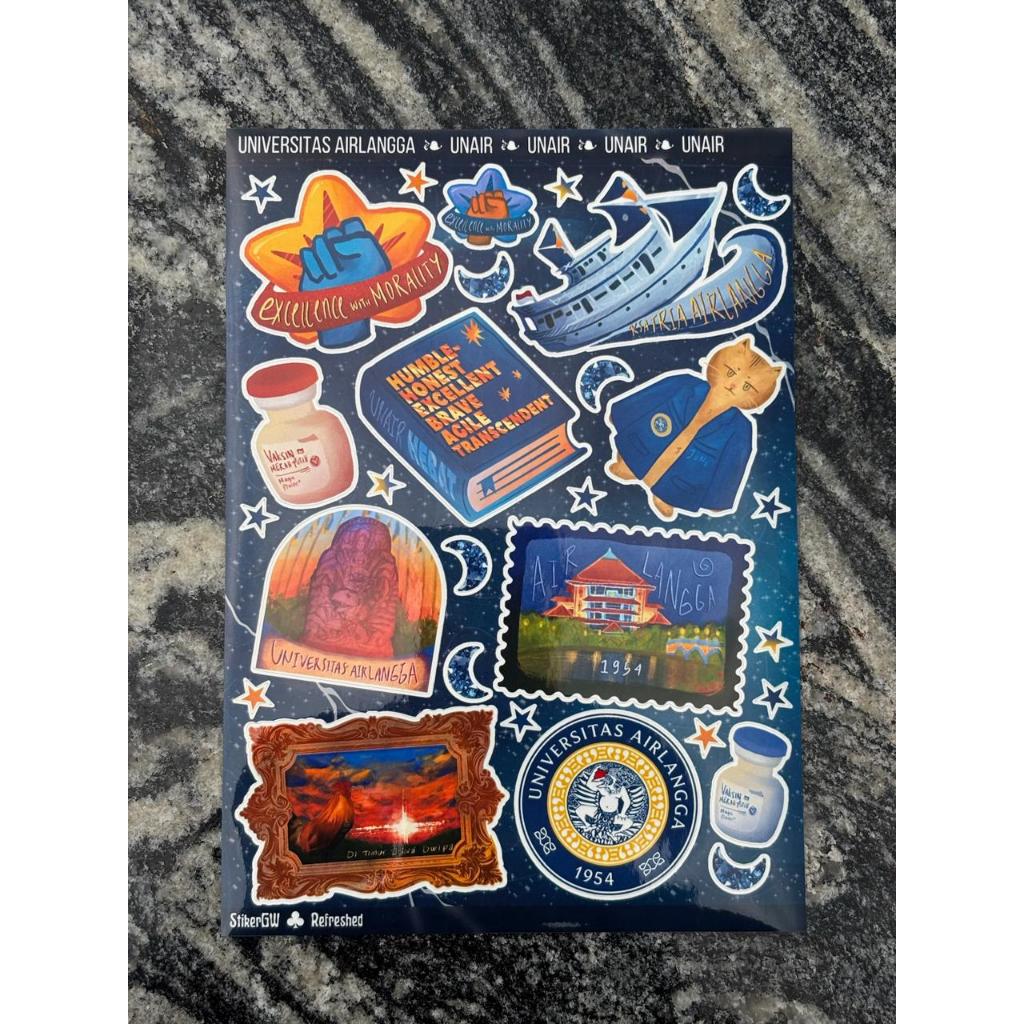 Jual [NEW] Sticker Pack Unair Refreshed | STIKER UNIVERSITAS AIRLANGGA ...