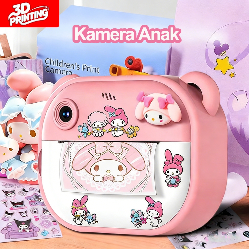 Jual Digital Kamera Anak Mini Instant Print Layar FHD 2 Inch 32GB Dual ...