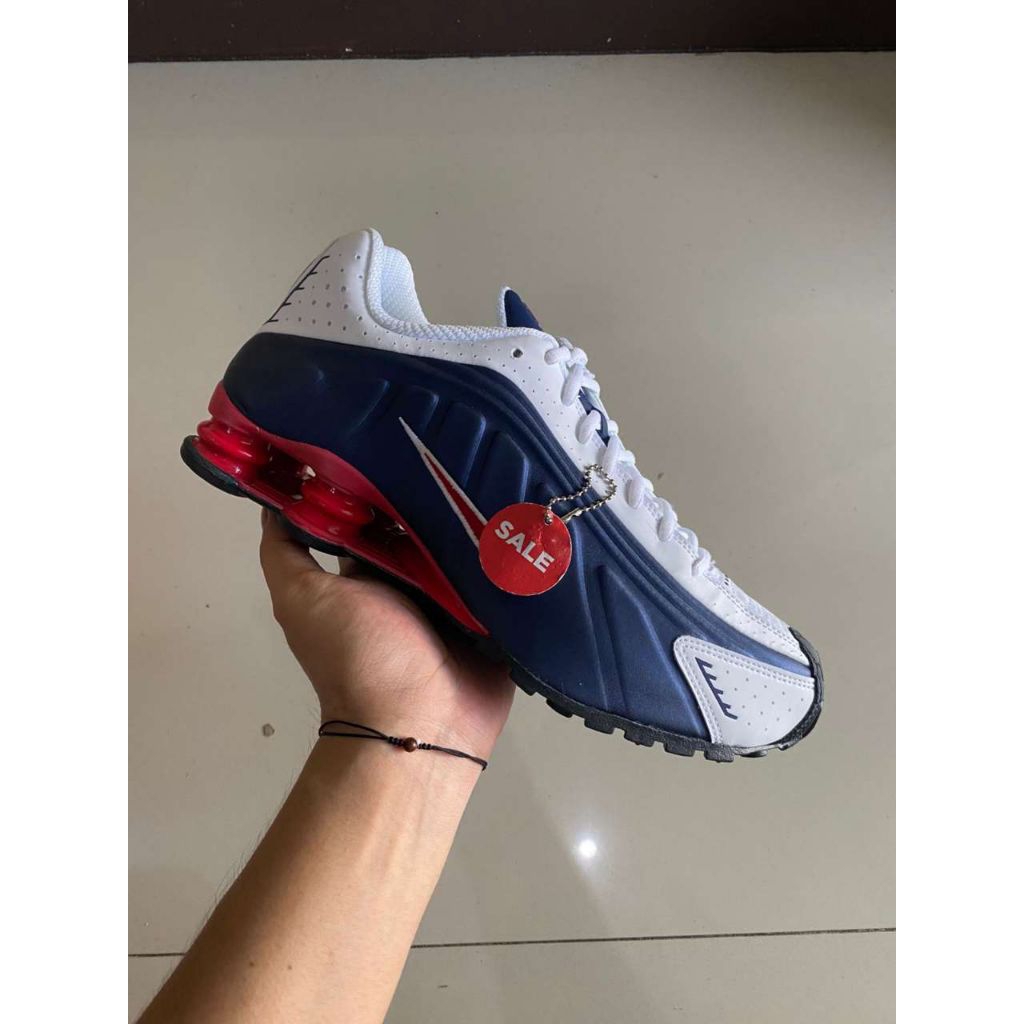 Jual Sepatu Sneakers NK Shox R4 USA | Shopee Indonesia