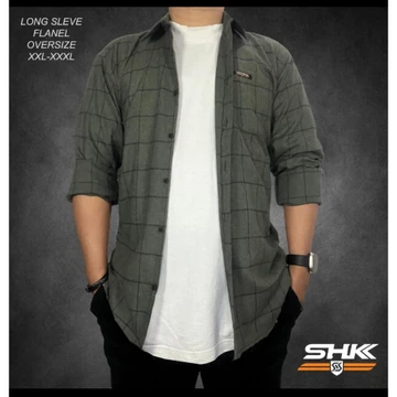 Kemeja Flanel Kotak Biru Hitam