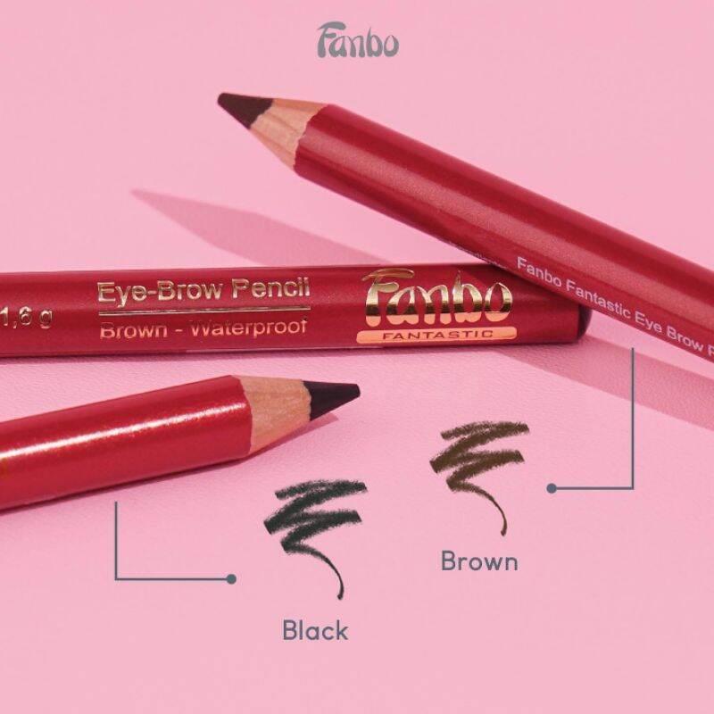 Jual Fanbo Fantastic Eye Brow Pencil Pensil Alis Fanbo (BLACK & BROWN ...