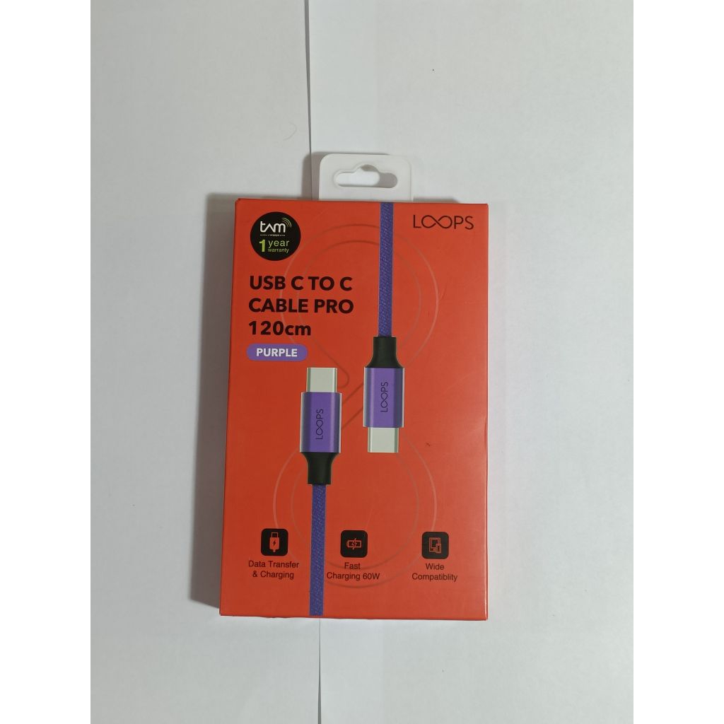 Jual LOOPS USB C TO C CABLE PRO 120CM | Shopee Indonesia