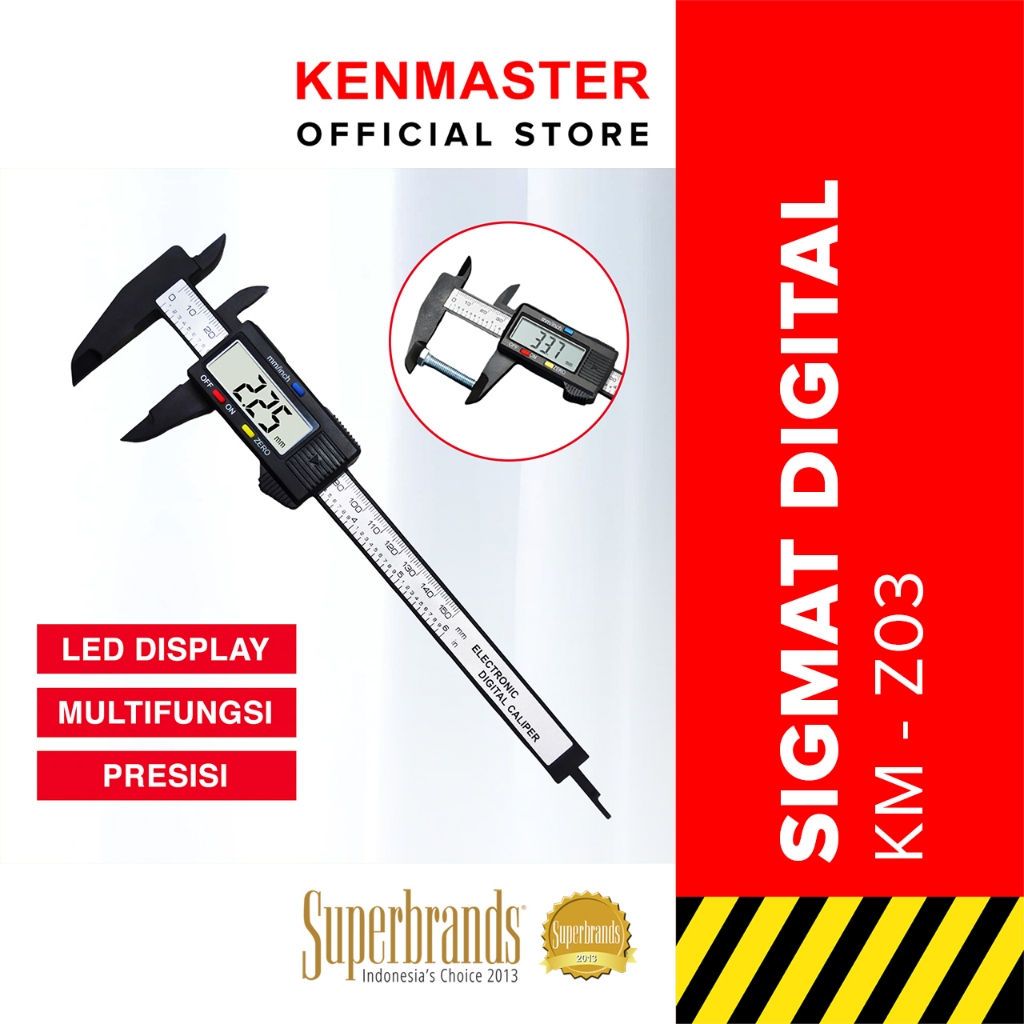 Jual Kenmaster Jangka Sorong Digital KM-203 / Sigmat Digital / Alat ...