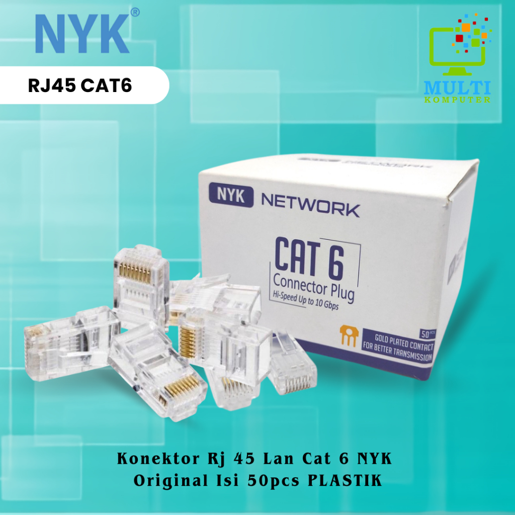Jual RJ45 CAT6 RJ 45 CAT 6 MURAH PER KOTAK (ISI 50) | Shopee Indonesia