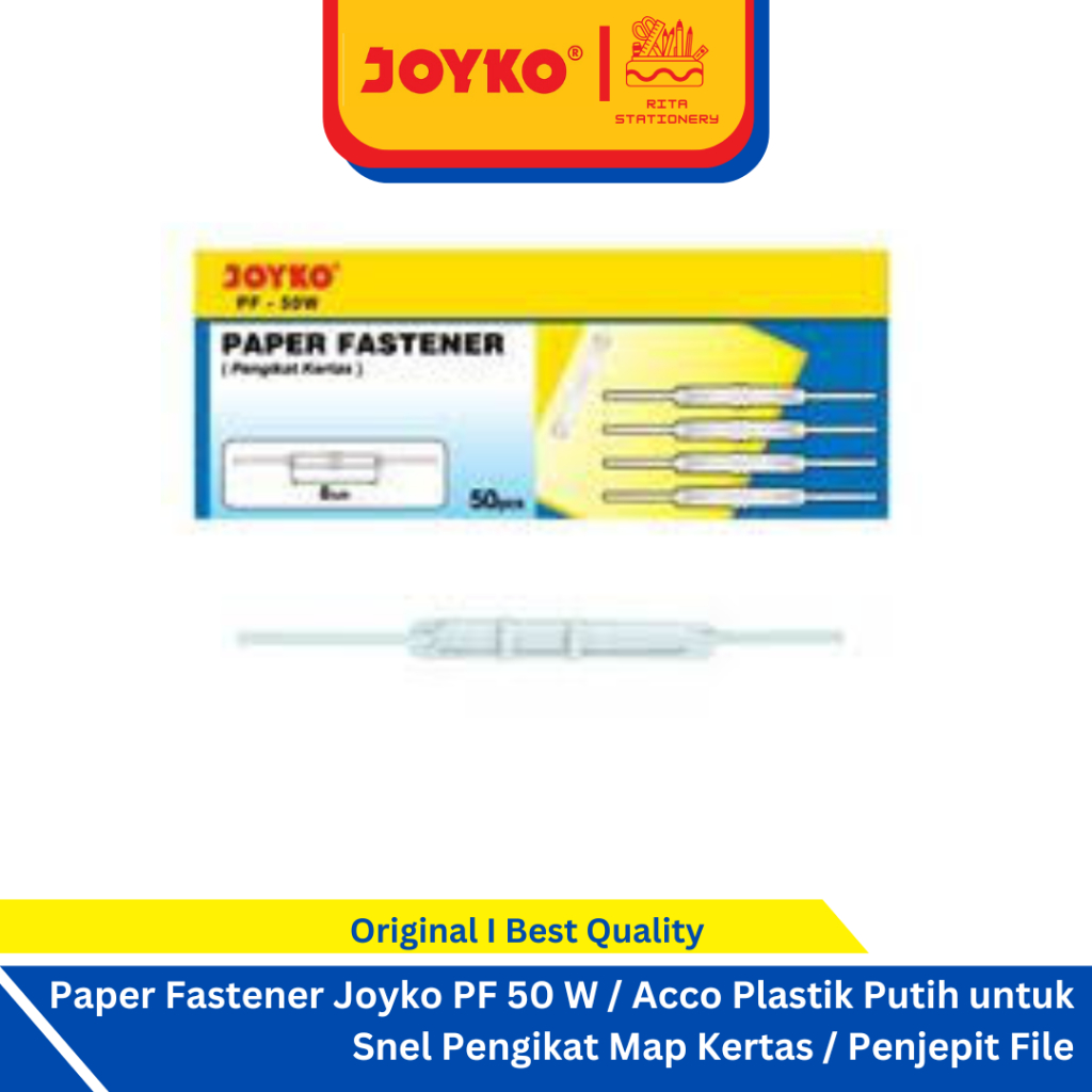 Jual Joyko Paper Fastener PF 50 W / Acco Plastik Putih untuk Snel ...