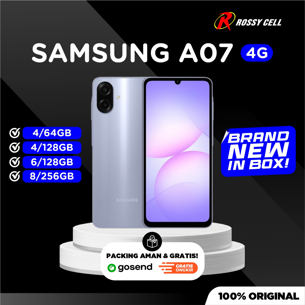 Jual SAMSUNG A07 4G BRAND NEW IN BOX ROSSY CELL | Shopee Indonesia