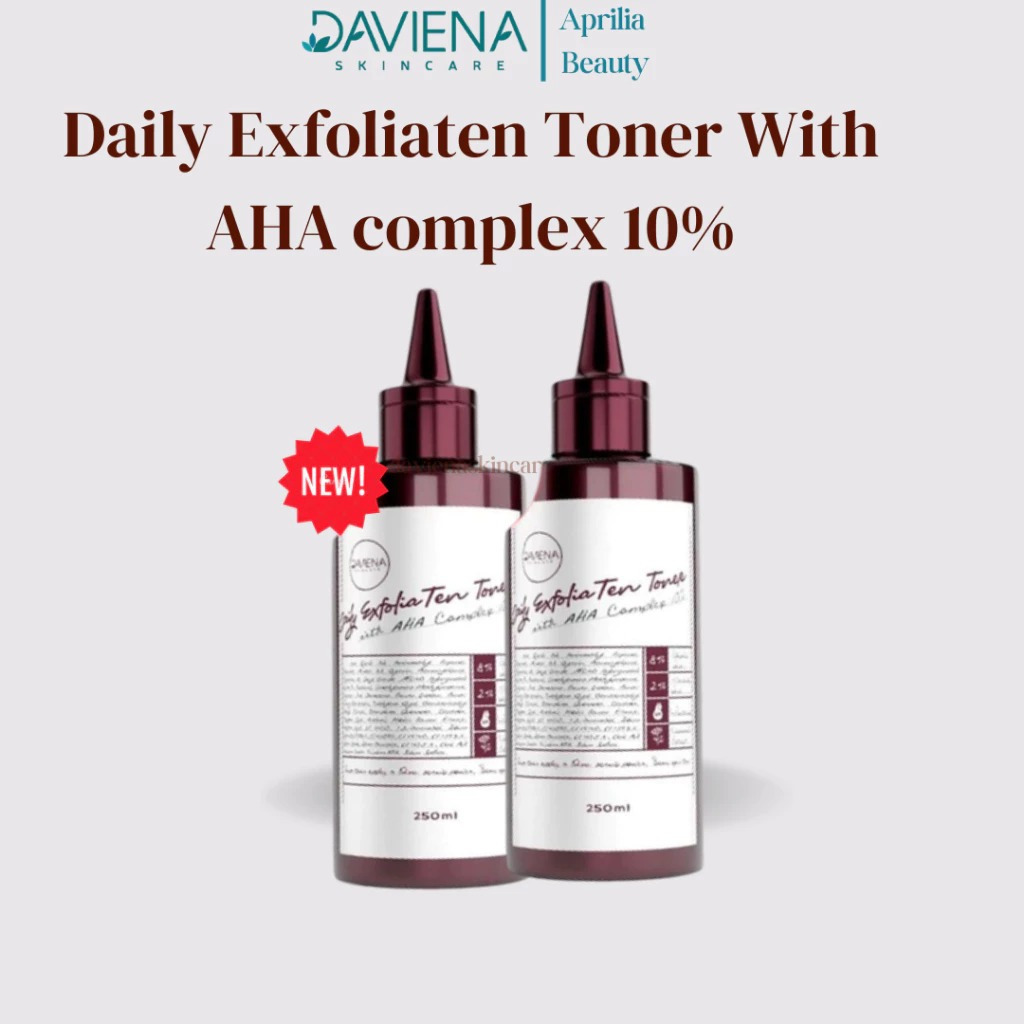 Jual DAVIENA SKINCARE - Daily Exfoliaten Toner With AHA complex 10% ...
