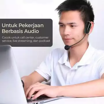 BARU TaffSTUDIO Mic Mikropon Bando Wireless LCD Mengajar Pemandu Imam Masjid Konten Kreator HX