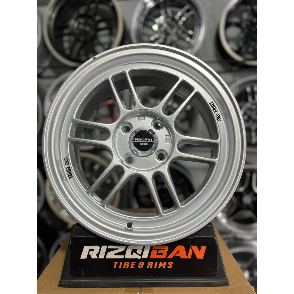 Jual velg enkei rpf r15 silver pcd 4x100 lebar 7 et41 kondisi baru ...