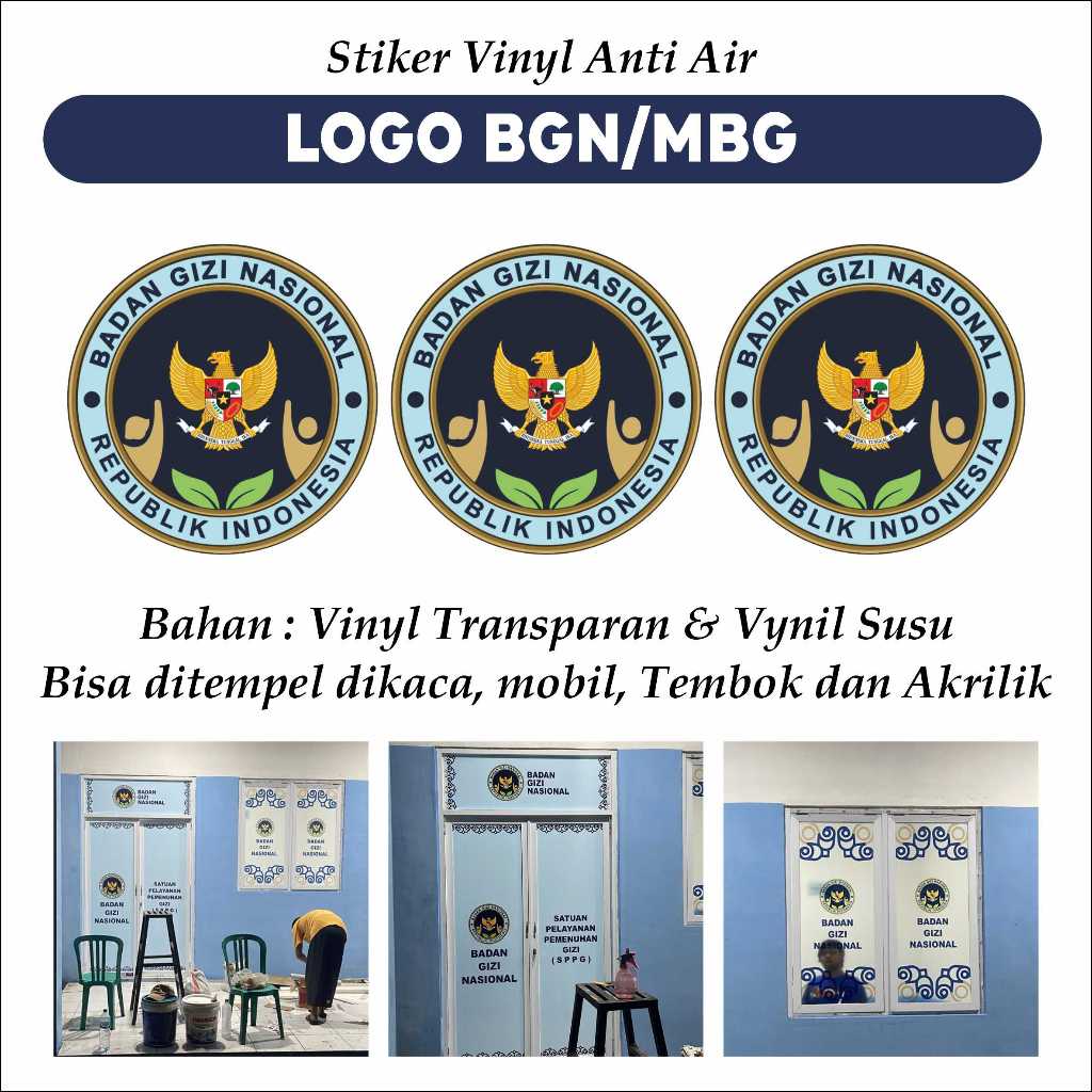 Jual Stiker Vinyl Logo MBG / BGN – Ukuran Besar - MURAH! | Shopee Indonesia