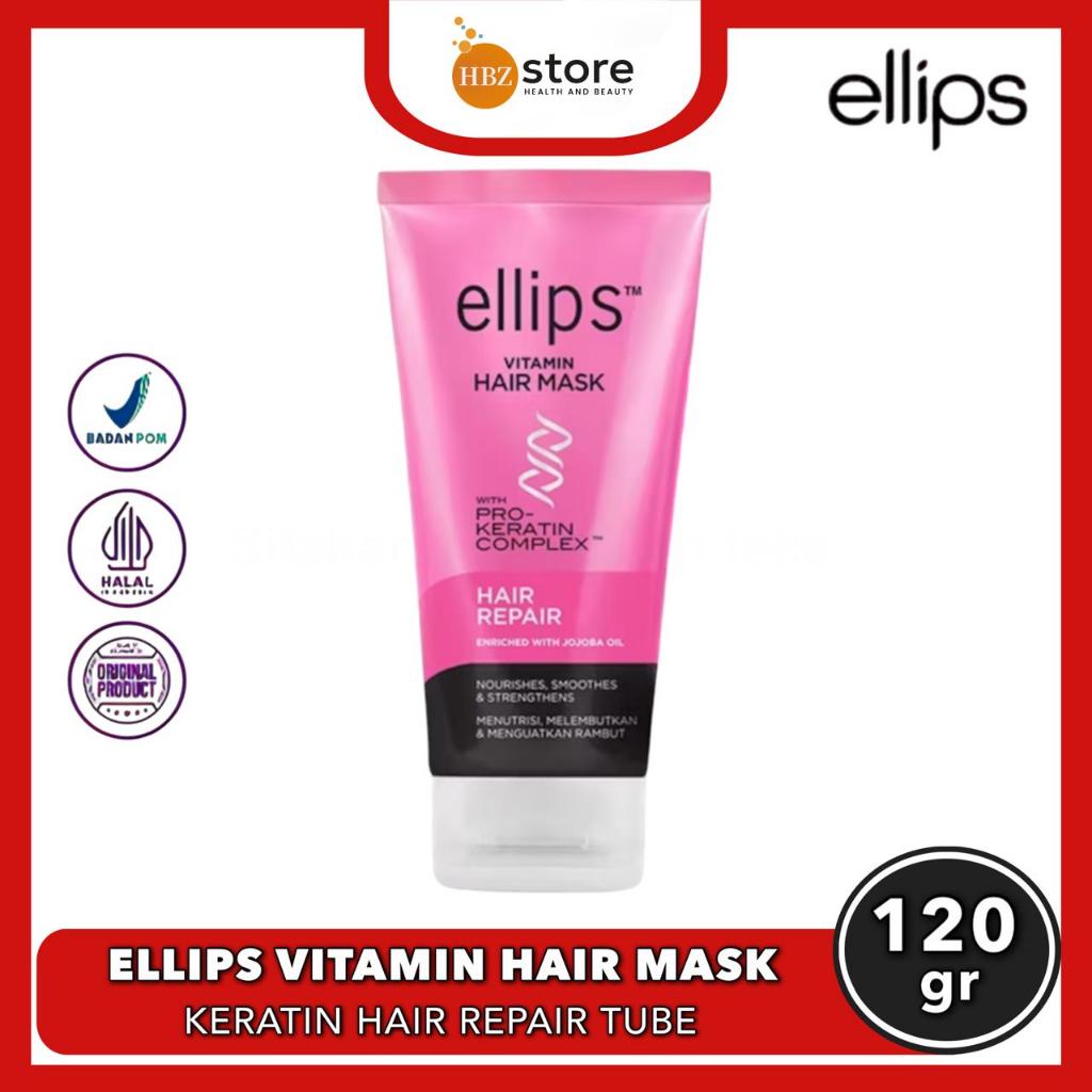 Jual Ellips Vitamin Hair Mask Tube Pro Vitamin Keratin Complex 120gr ...