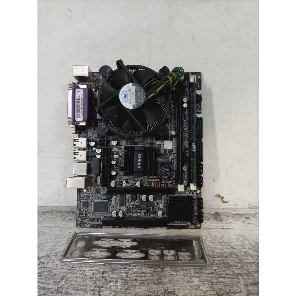 Jual mainboard varro dual core e5300 ddr2 lga 775 plus ram 2gb siap ...