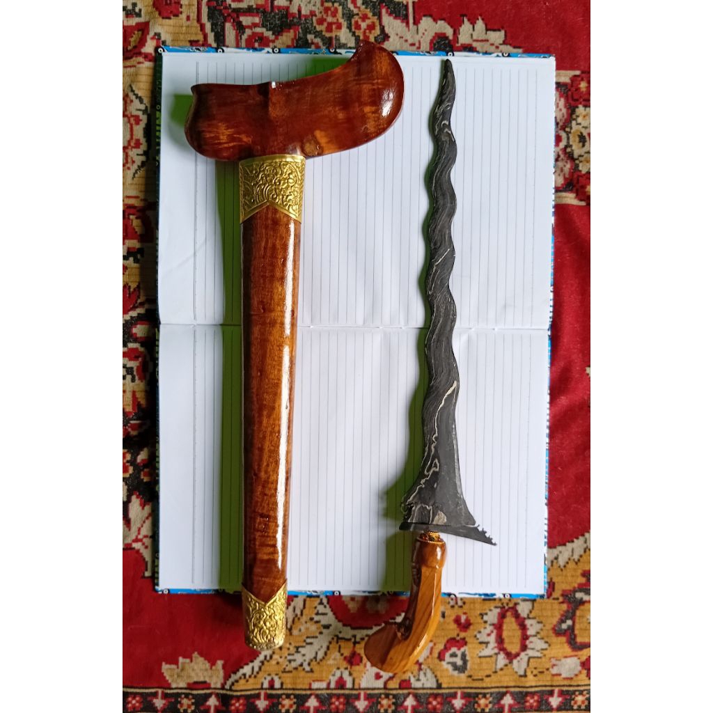 Jual Keris Luk 13 Rangka Gandar iras Selut Kuningan | Shopee Indonesia