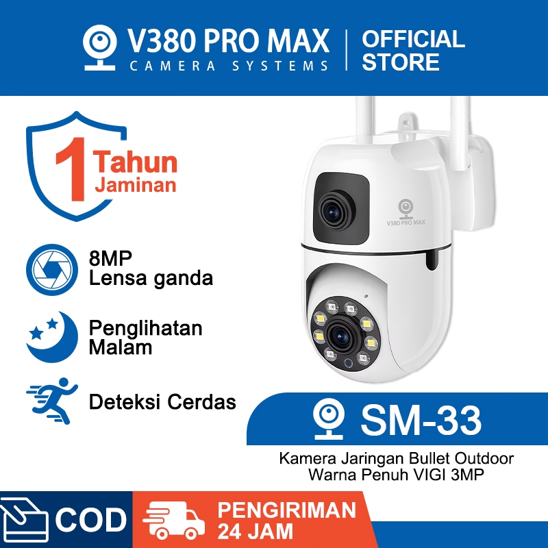 Jual V380 Pro Max CCTV Kamera Outdoor IP Camera WiFi 8MP 1080P Full HD ...
