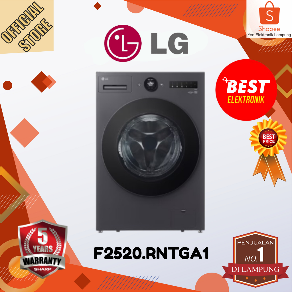 Jual Mesin Cuci LG Front Loading F2520.RNTGA1 20Kg | Shopee Indonesia