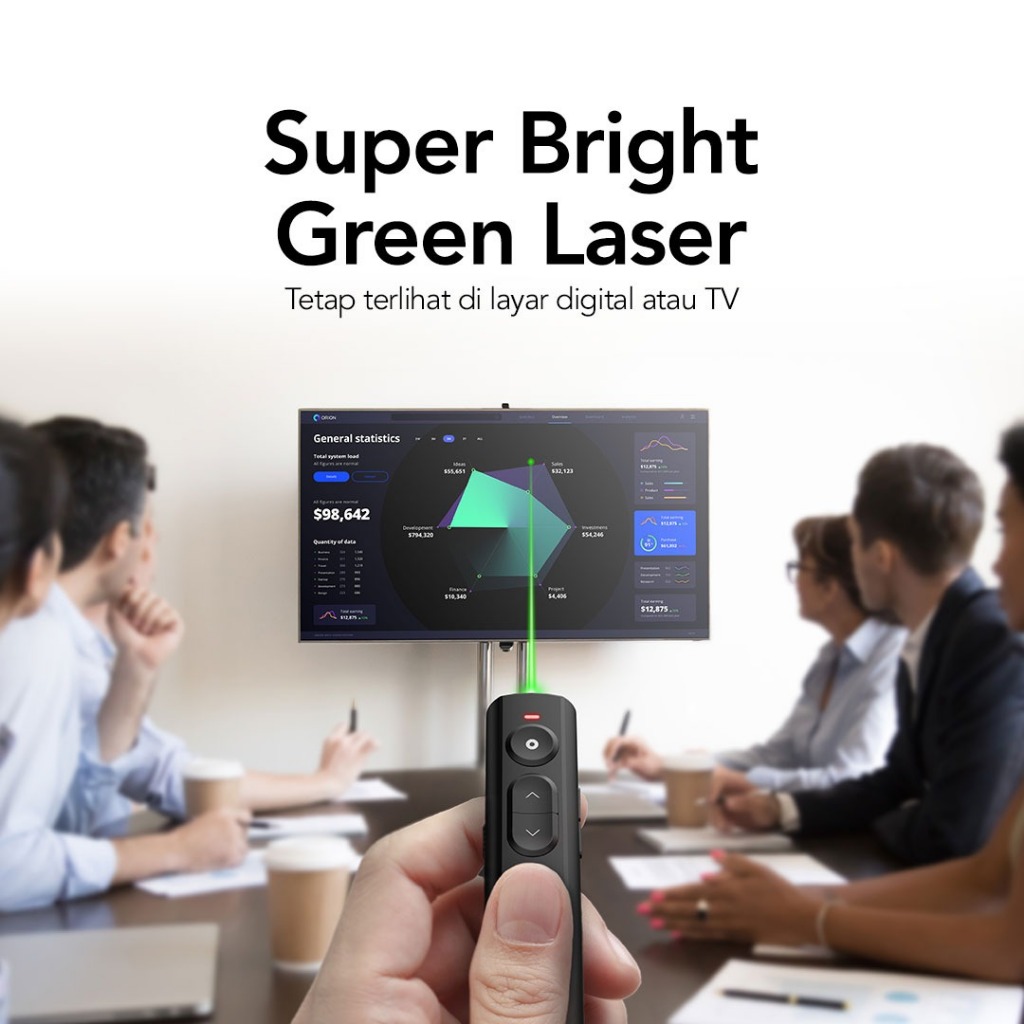 Jual Micropack Wireless Presenter Pointer Lite - Green Laser - 200 ...