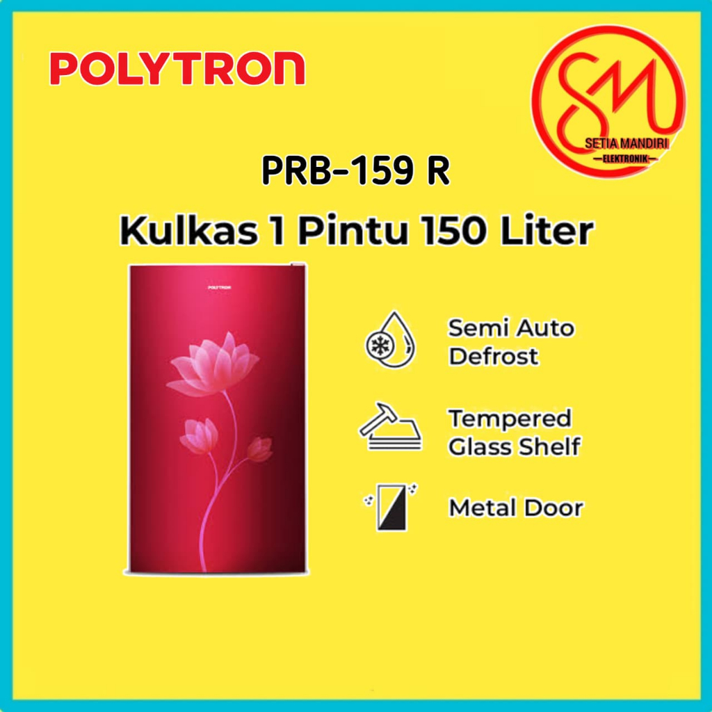 Jual POLYTRON Kulkas 1 Pintu Metallic Series 150 170 180 liter - PRB ...
