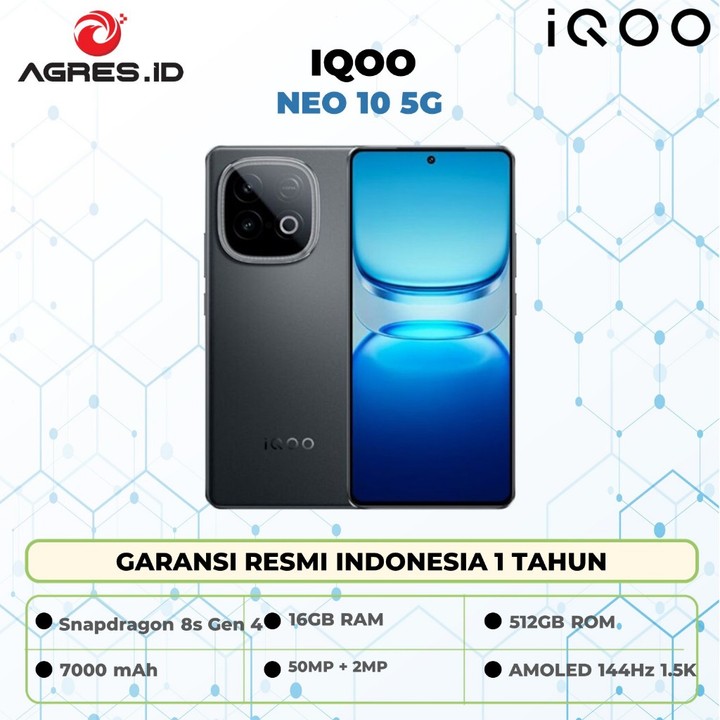 IQOO Neo 10 5G 16GB 512GB Amoled Garansi Resmi