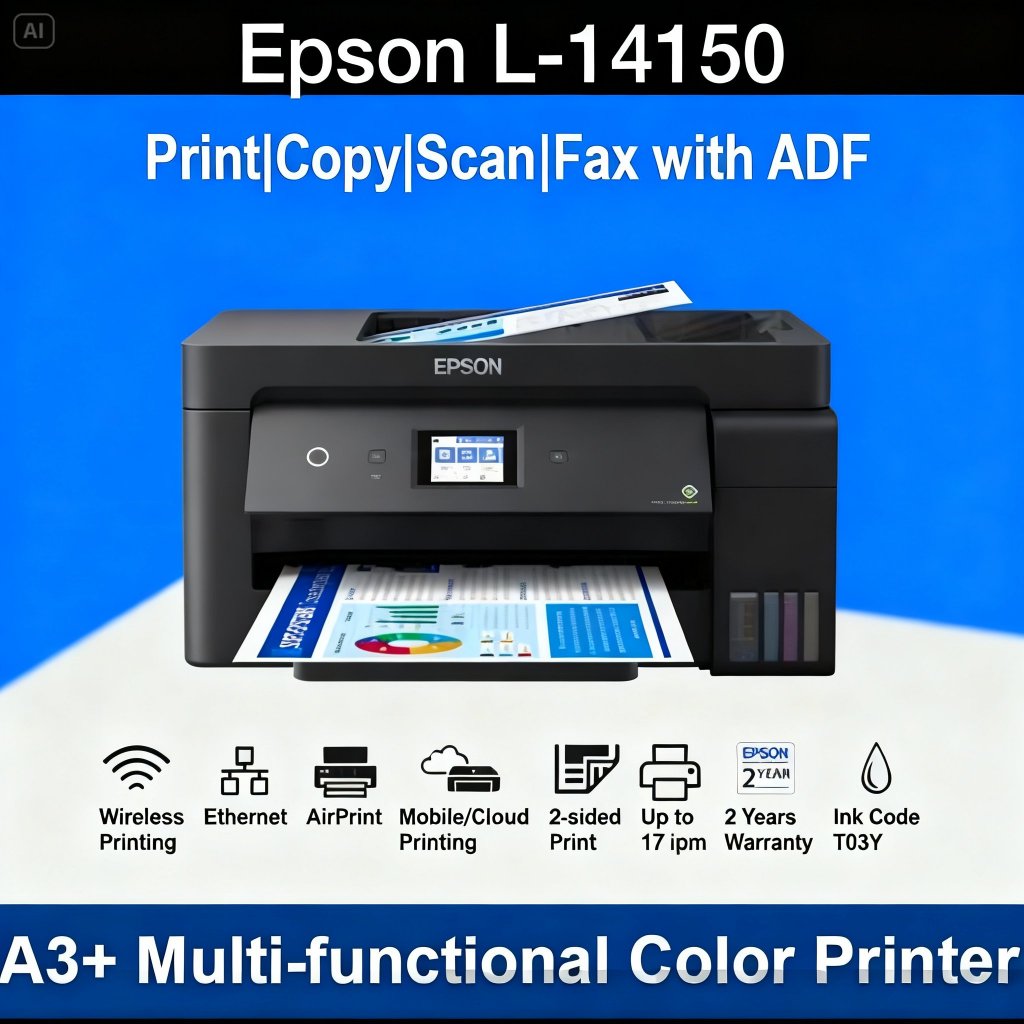 Jual Printer Epson Ink Tank EcoTank L14150 A3+ WiFi Print Scan Copy ...