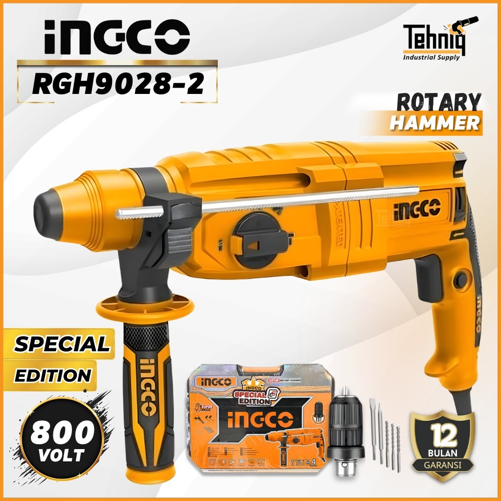 Jual INGCO SPECIAL EDITION - RGH9028-2 Rotary Hammer 800 Watt 26mm 1 ...