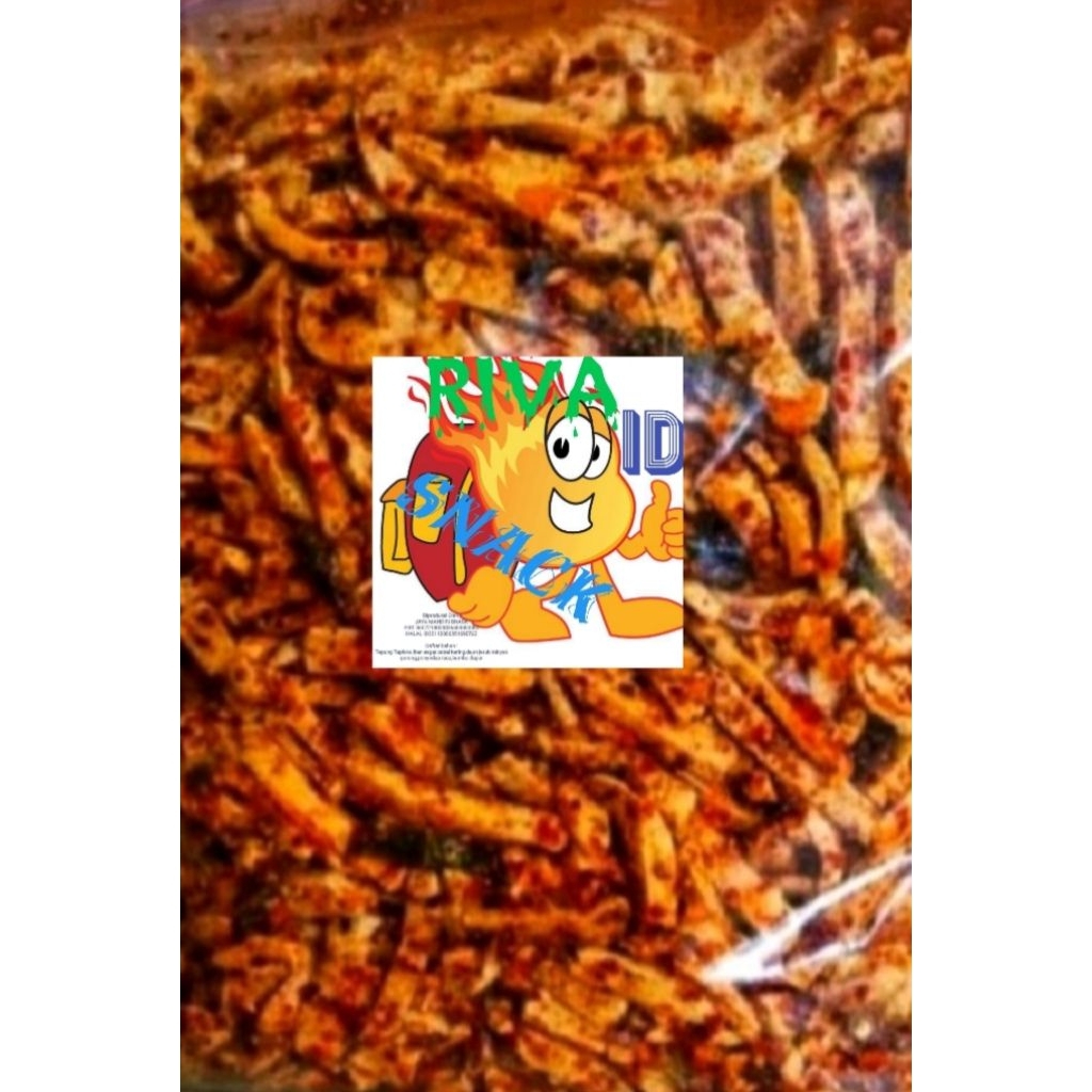 Basreng Stik Pedas Daun Jeruk 1kg // keripik basreng renyah 1 kg