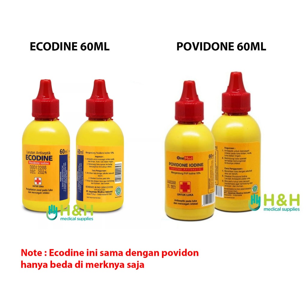 Jual Ecodine 60ml / Povidon Iodine 60 ml / Betadine 60 ml / | Shopee ...