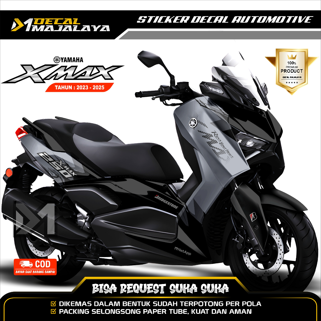 Jual Bisa COD Decal Sticker Full Body YAMAHA XMAX 250 THN 2023/24 ...