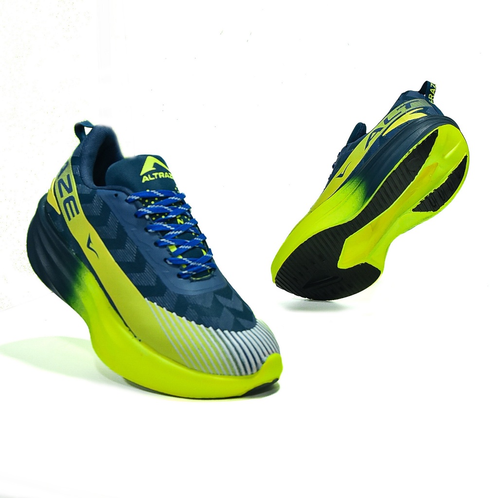 Altraze V-raze Elite Navy Stabilo - Sepatu Lari Pria Wanita Jogging Sneakers Kas - foto 2