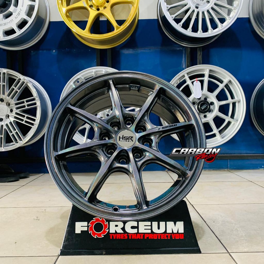 Jual Velg Racing Hsr Maybrat R15 Warna Grey Galaxy Baut doble pcd ...