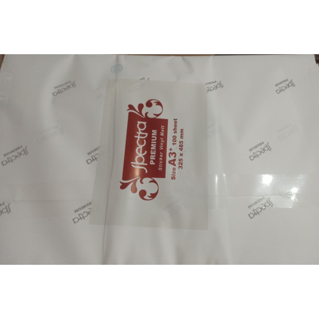 Jual Spectra Premium Sticker Vinyl A3+(glossy,transparent,matte,PET ...