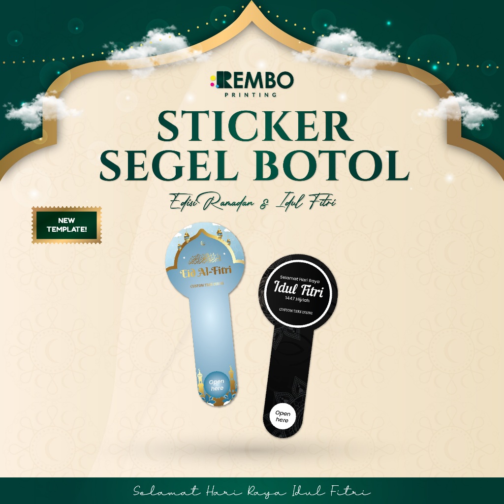 Jual Stiker Segel Botol Edisi Ramadhan Bulan Puasa Lebaran Hari Raya ...