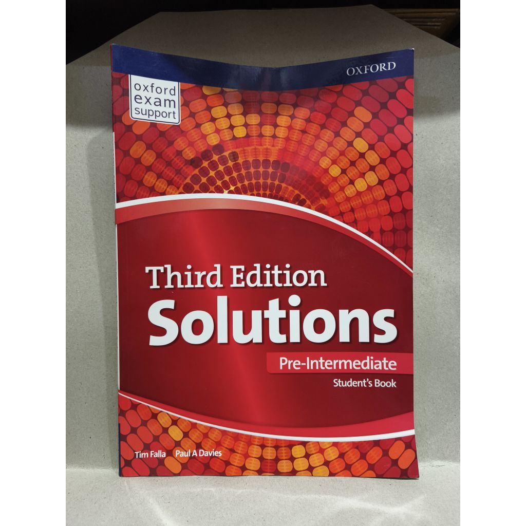 Jual BUKU THIRD EDITION SOLUTION PRE-INTERMEDIATE STUDENT'S BOOK ...
