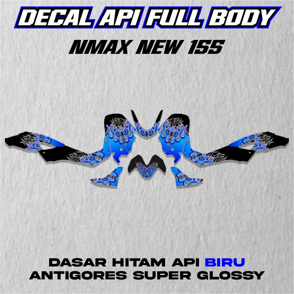 Jual DECAL FULL BODY NMAX NEW 155 DECAL MOTOR MOTIF API ( YAMAHA NMAX ...