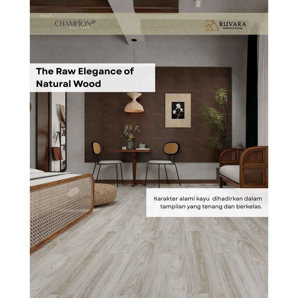 Jual CHAMPION Vinyl Plank Motif Kayu Premium | Lantai Vinyl Natural ...