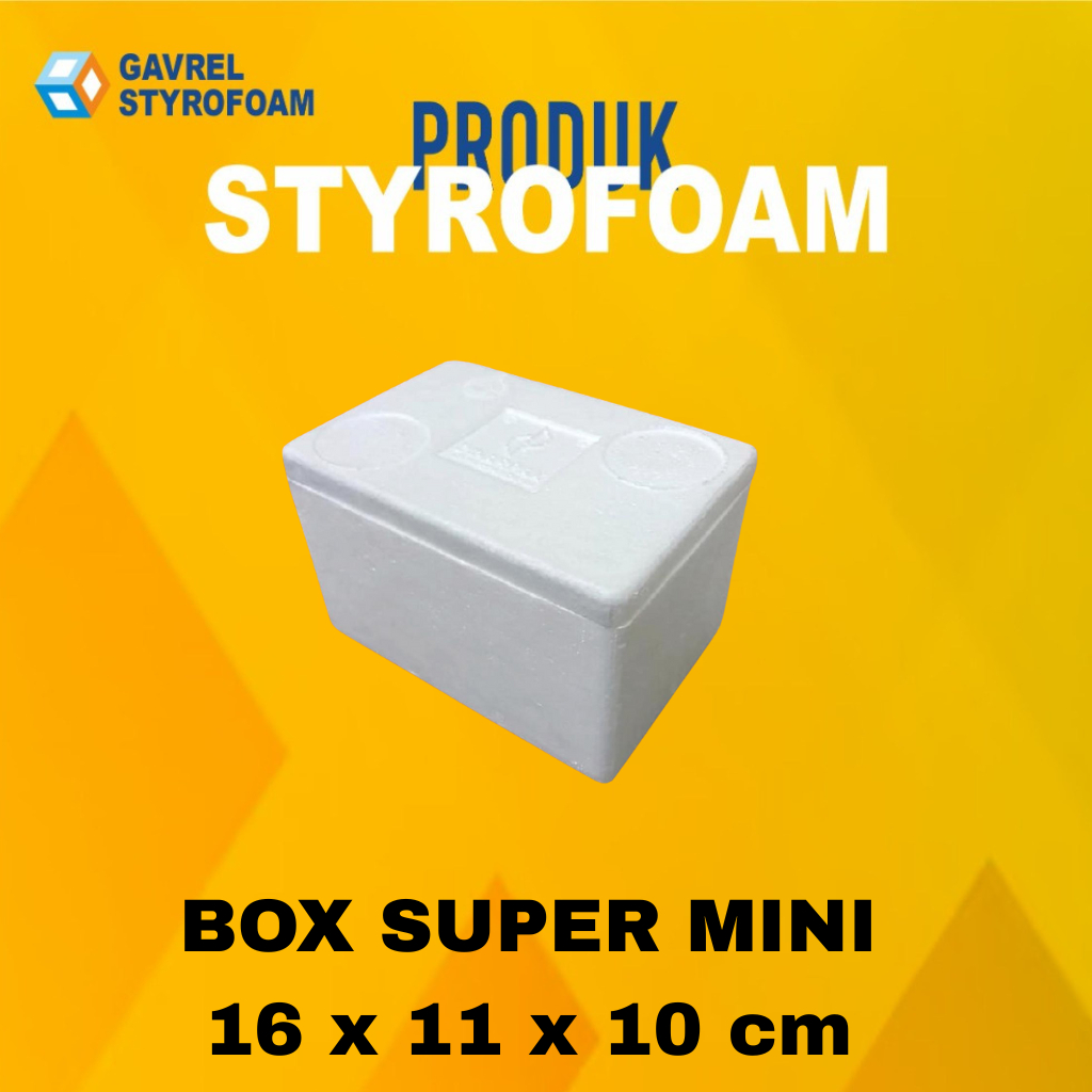 Jual STYROFOAM BOX SUPER MINI / STYROFOAM PACKING 16,5X11,5X10CM ...