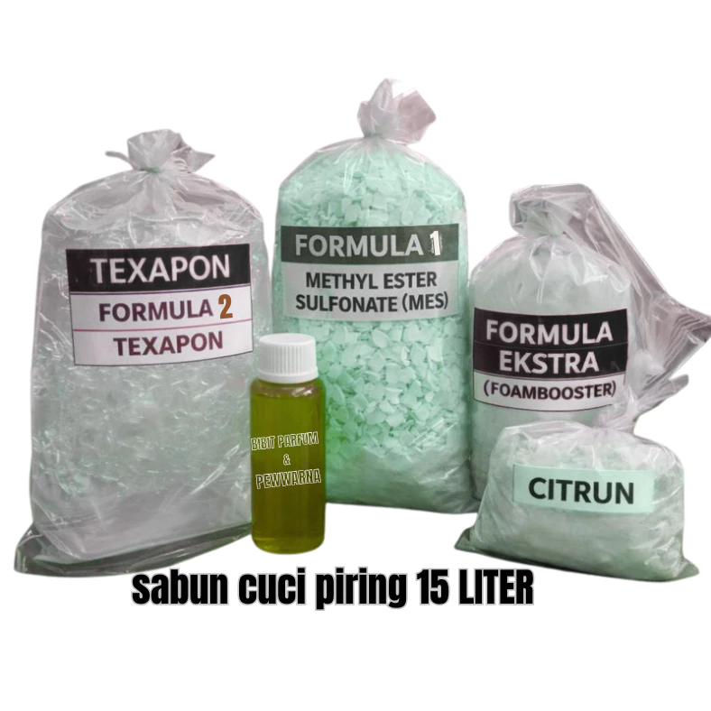 Paket Bahan Sabun Cuci Piring Jeruk Nipis 15 Liter