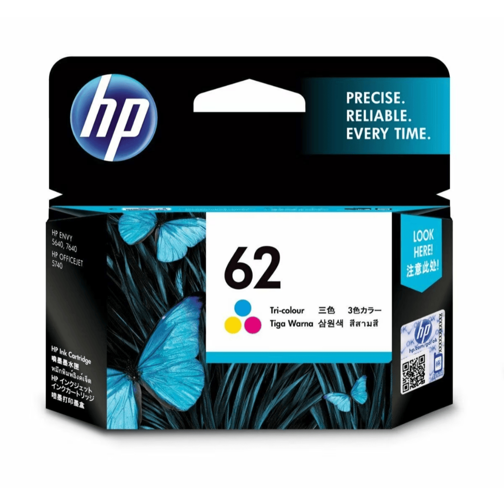 HP Tinta Printer 62 Tri-Color Original [C2P06AA] (2)
