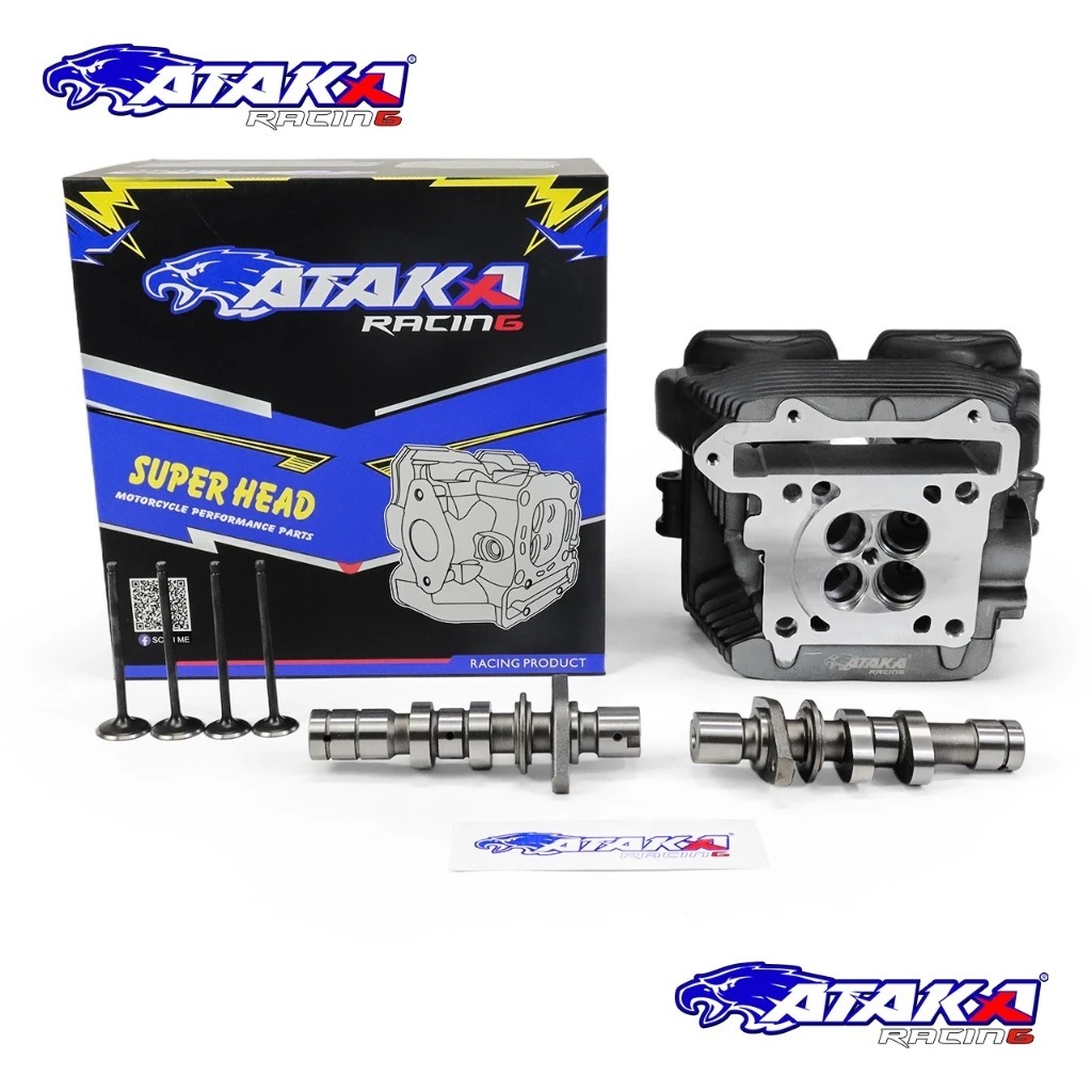 Jual ATAKA Racing Super Cylinder Blok Head + Klep Noken As Satria FU ...