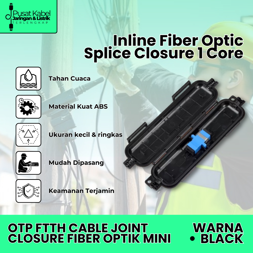 Jual OTP FTTH 1 Core Fast Connector Mini Closure | Optical Termination ...