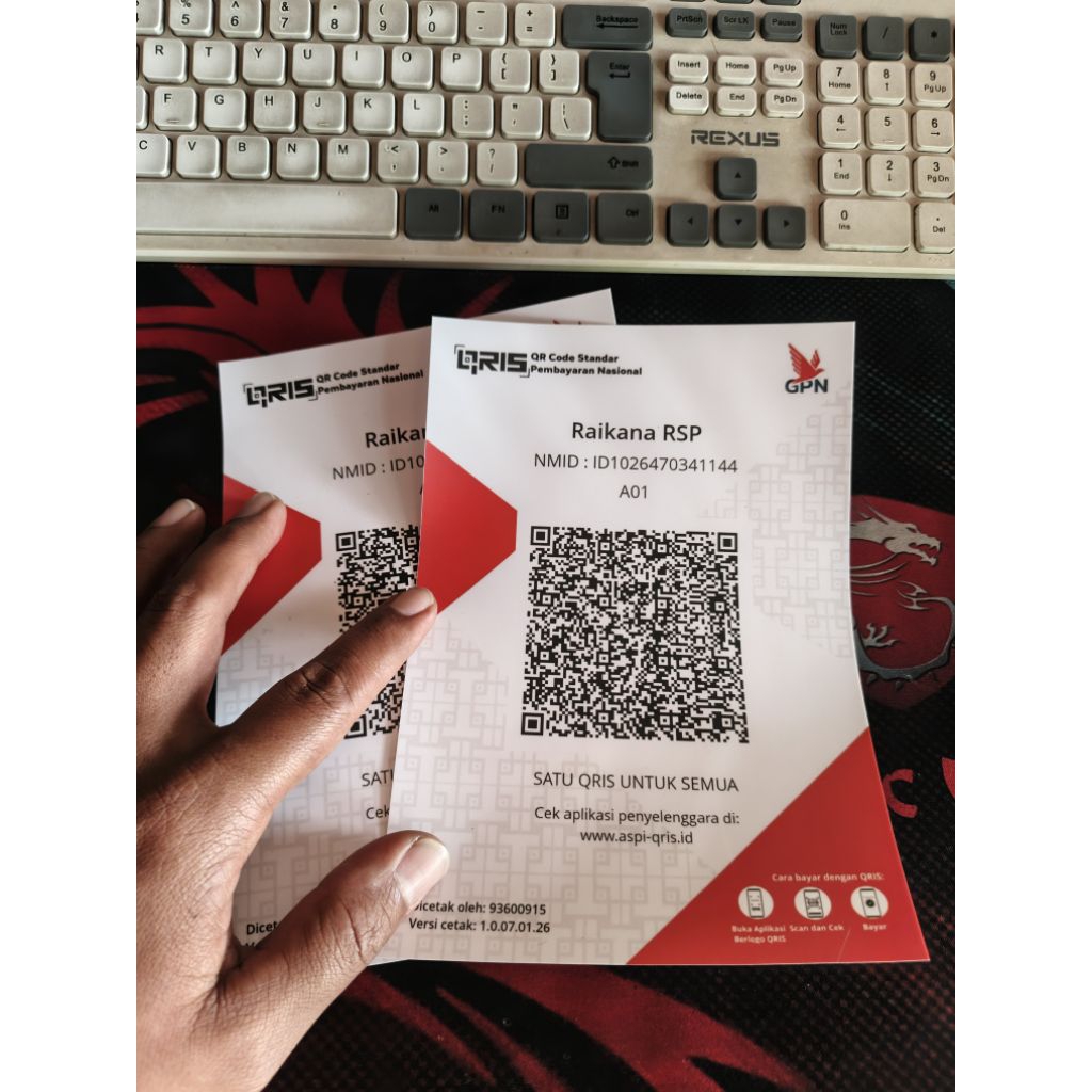 Jual STICKER CUSTOM BARCODE QRIS PEMBAYARAN bahan Vynil anti air ...