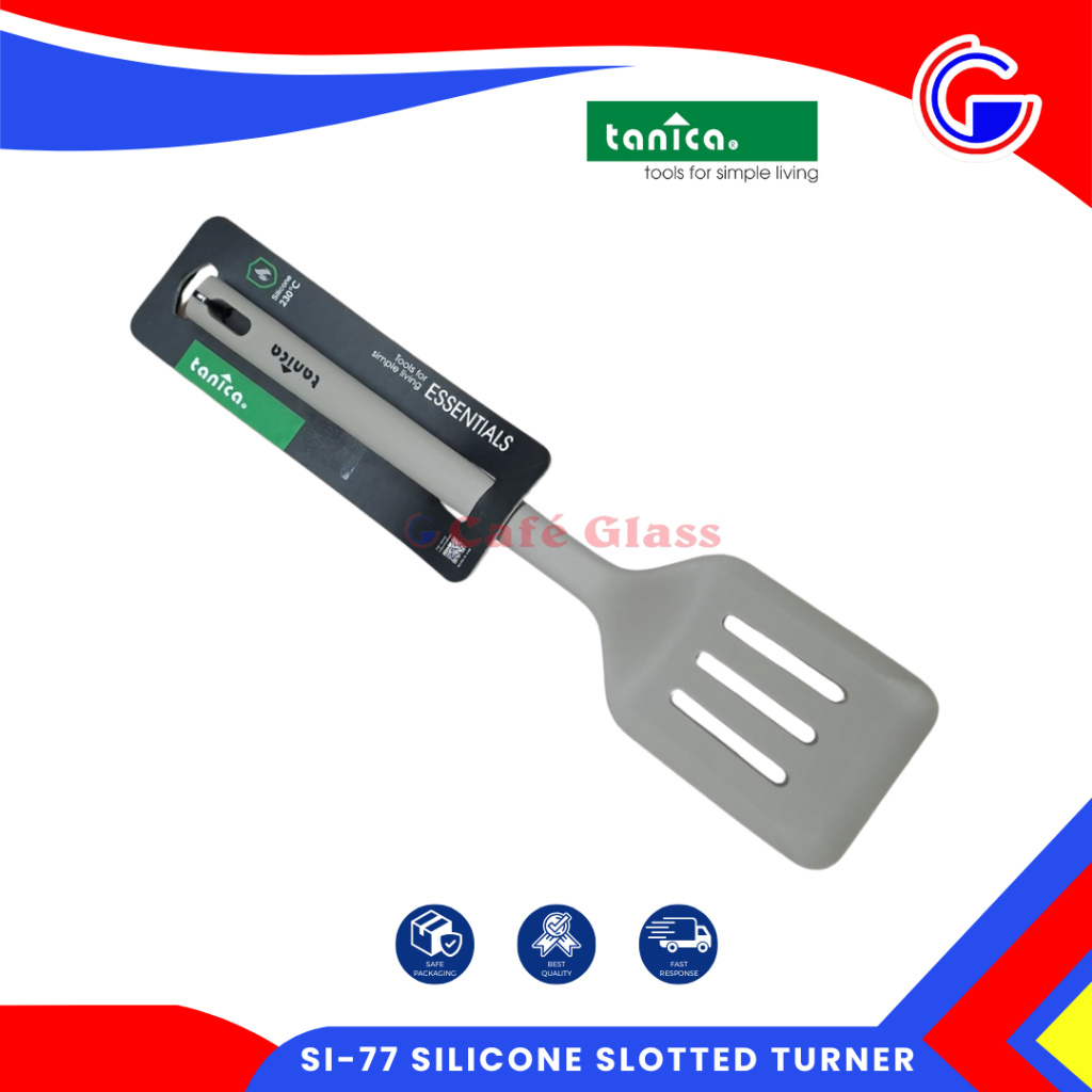 Si-77 Silicone Slotted Turner Tanica - Spatula Silikon Anti Panas - Turner Silicone