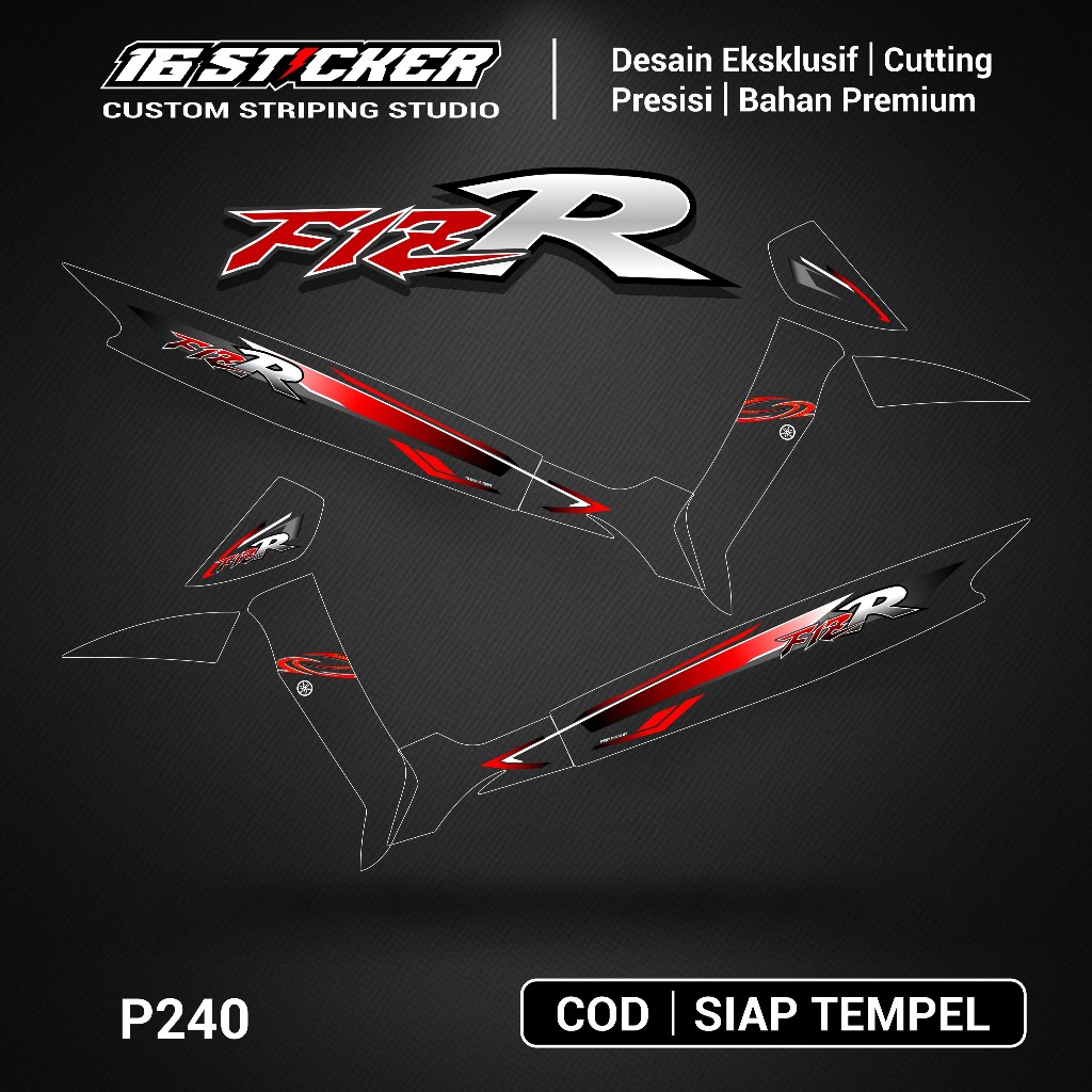 Jual Striping Sticker Transparan Yamaha Fizr - Stiker Variasi Yamaha ...